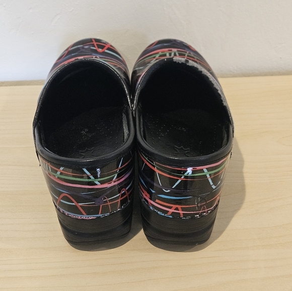 Dansko Women EU 37 US 7 Multicolor Streamer Professional Work Comfort Clogs - Picture 5 of 9